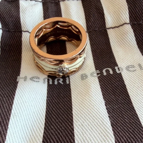 Henri Bendel rose gold 3 piece stack ring size 7 - Picture 4 of 7